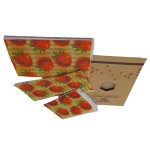 Reusable, biodegradable natural foil, made of beeswax, model type C, set of 3 pieces